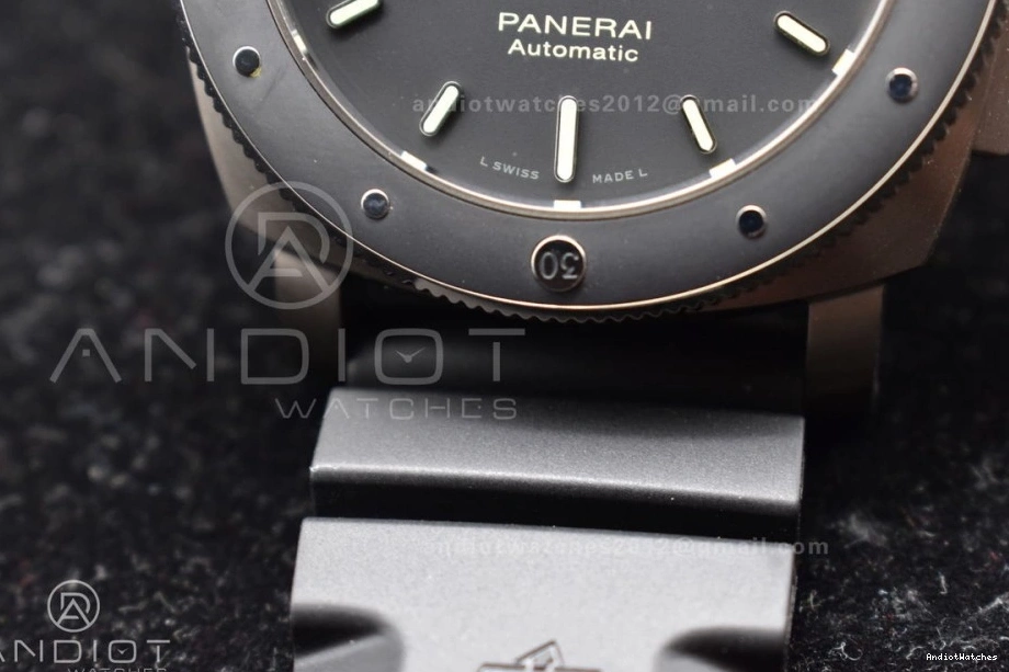 Strap 1003 O Clone V on Edition 1:1 Super Best P.9000 Black PAM389 Rubber BestValue VSF 0416